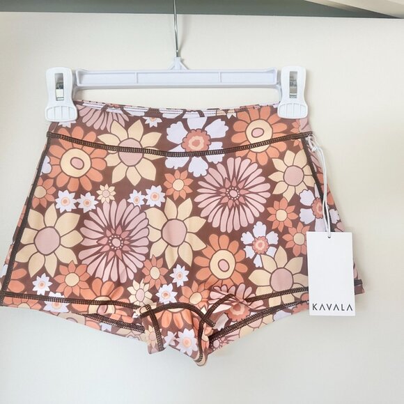 Kavala Flower Power Misool Swim Shorts XS – NWT Tropical Retro Print - Picture 3 of 7